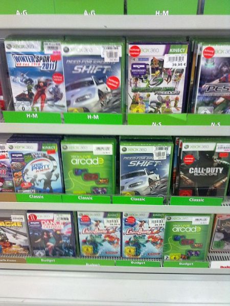 Xbox 360:n klassikkopelejä Real-marketissa